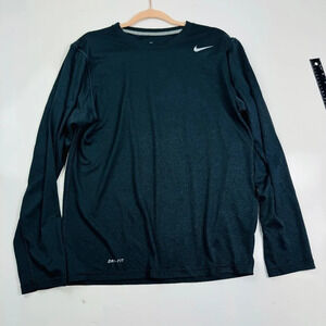 Nike Black DriFit Long-Sleeve Running‎ Top Medium